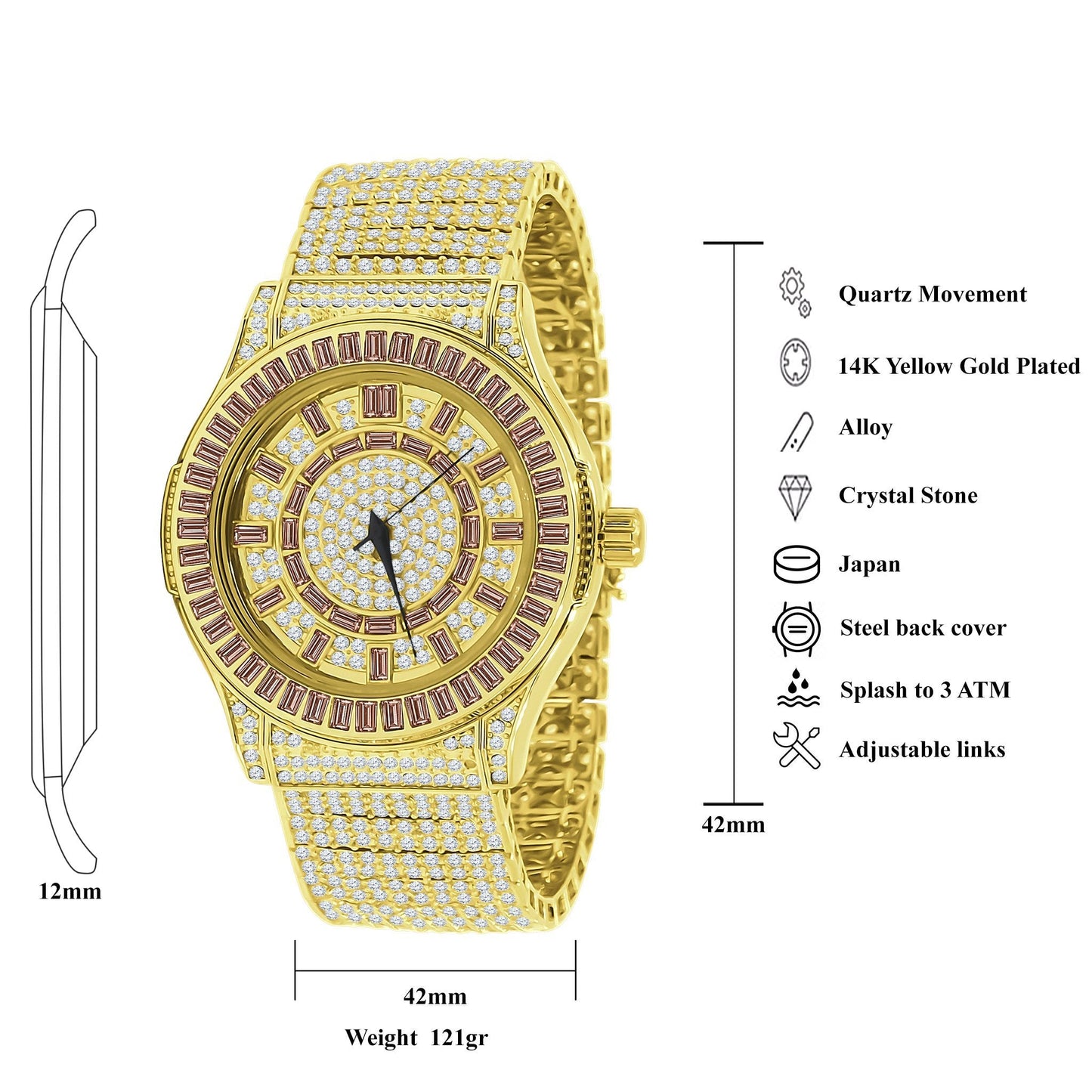 GALLANT Steel CZ Watch | 5110332
