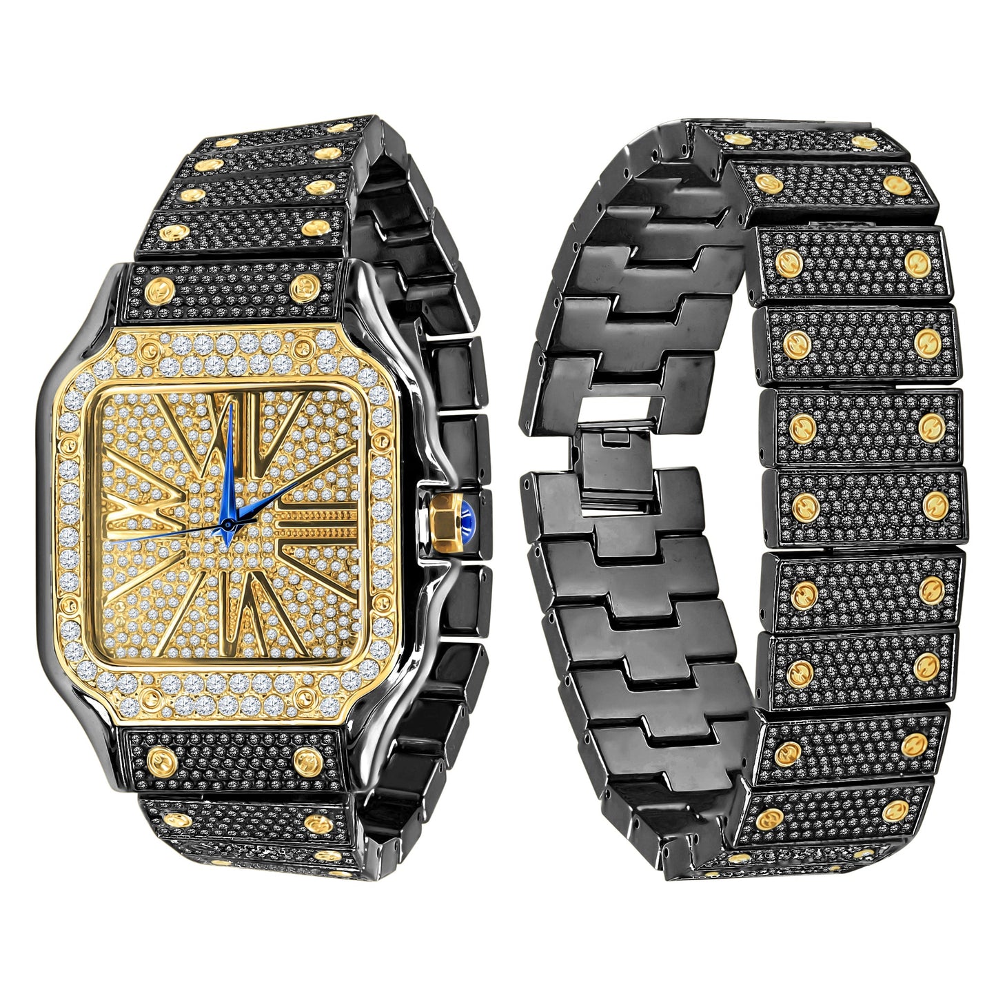 PRODIGIOUS BRASS WATCH & BRACELET SET | 530748