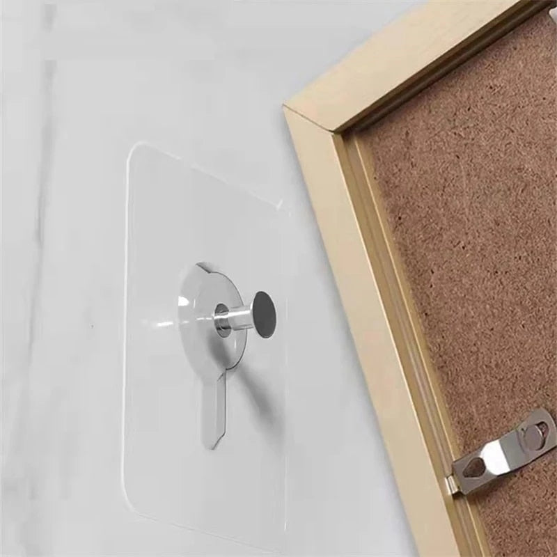 6Pcs PVC Strong Adhesive Nails Wall Poster Seamless Wall Hook