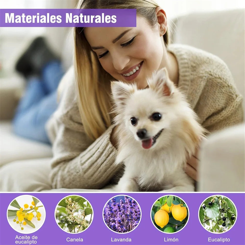 DEWEL Anti Flea Dogs Collar 8 Months Effective Protection Natural Safe