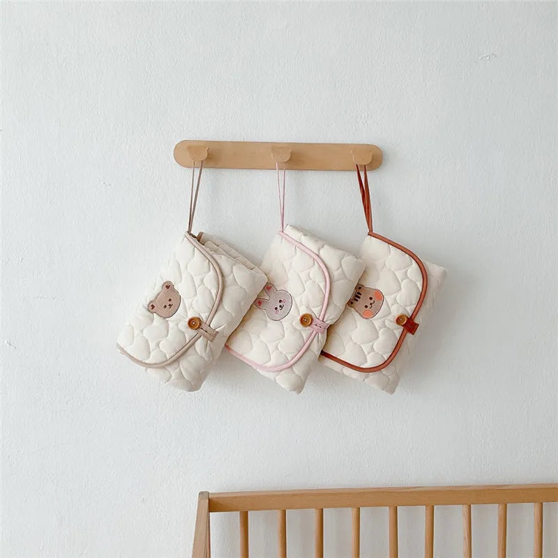 Infant foldable diaper changer, waterproof pad, newborn supplies,