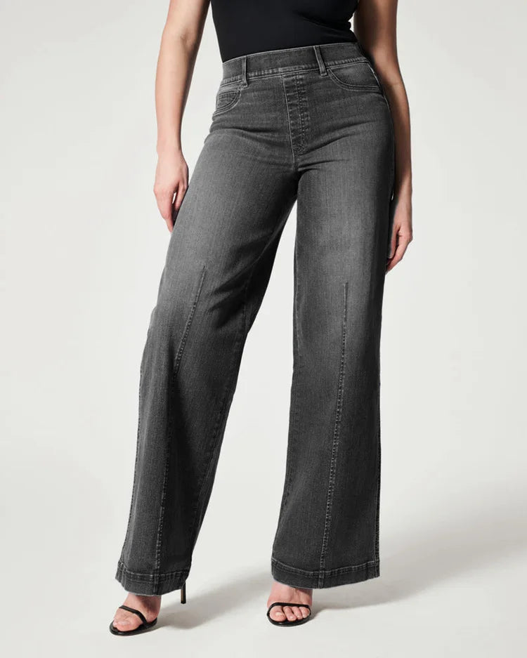2023 Hot Sale Women's High Stretch Elastic Waist Jeans Fashion Mid