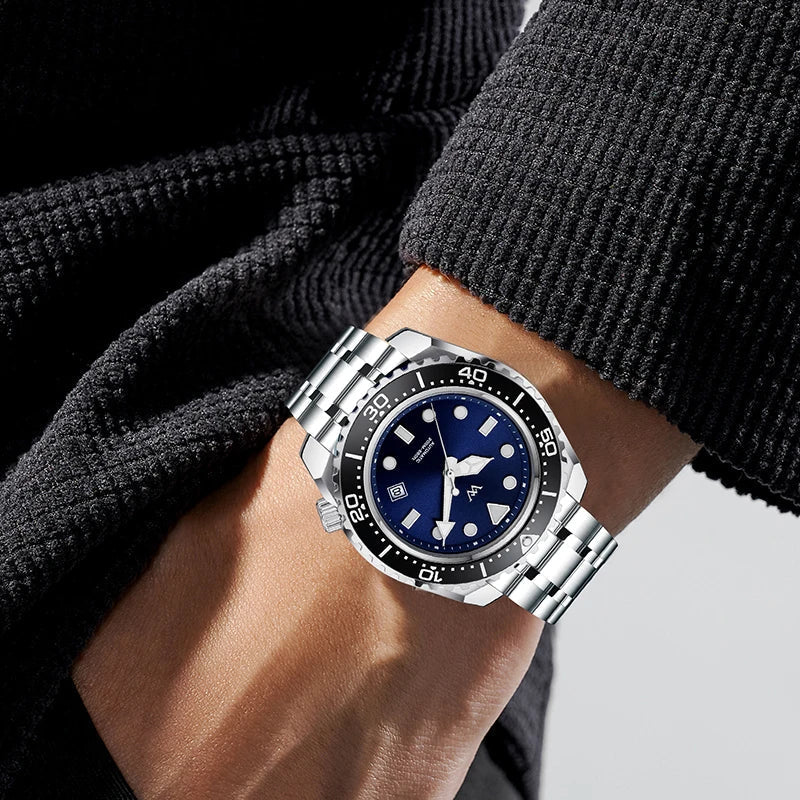 WM Watch Automatic Mechanical Watch 200M Water Resistant Miyota8215 Sapphire Crystal AR Coating Welly Merck Man Watches 175M-WM