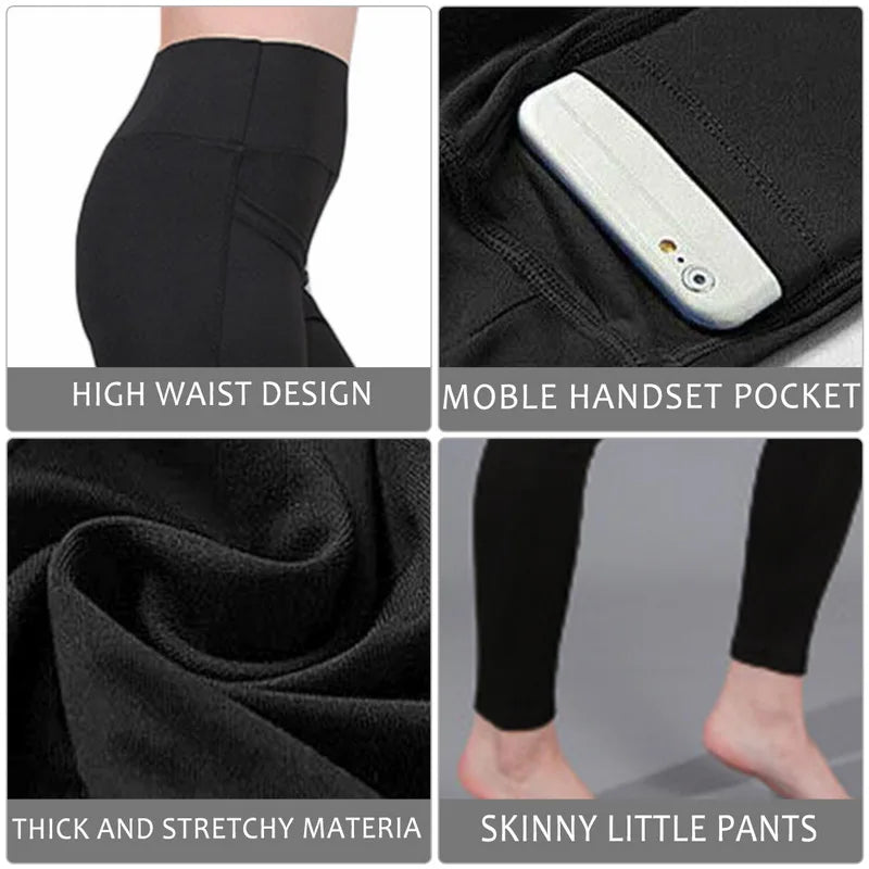 High Waist Elastic Workout Women Yoga Leggings Tummy Control Ruched