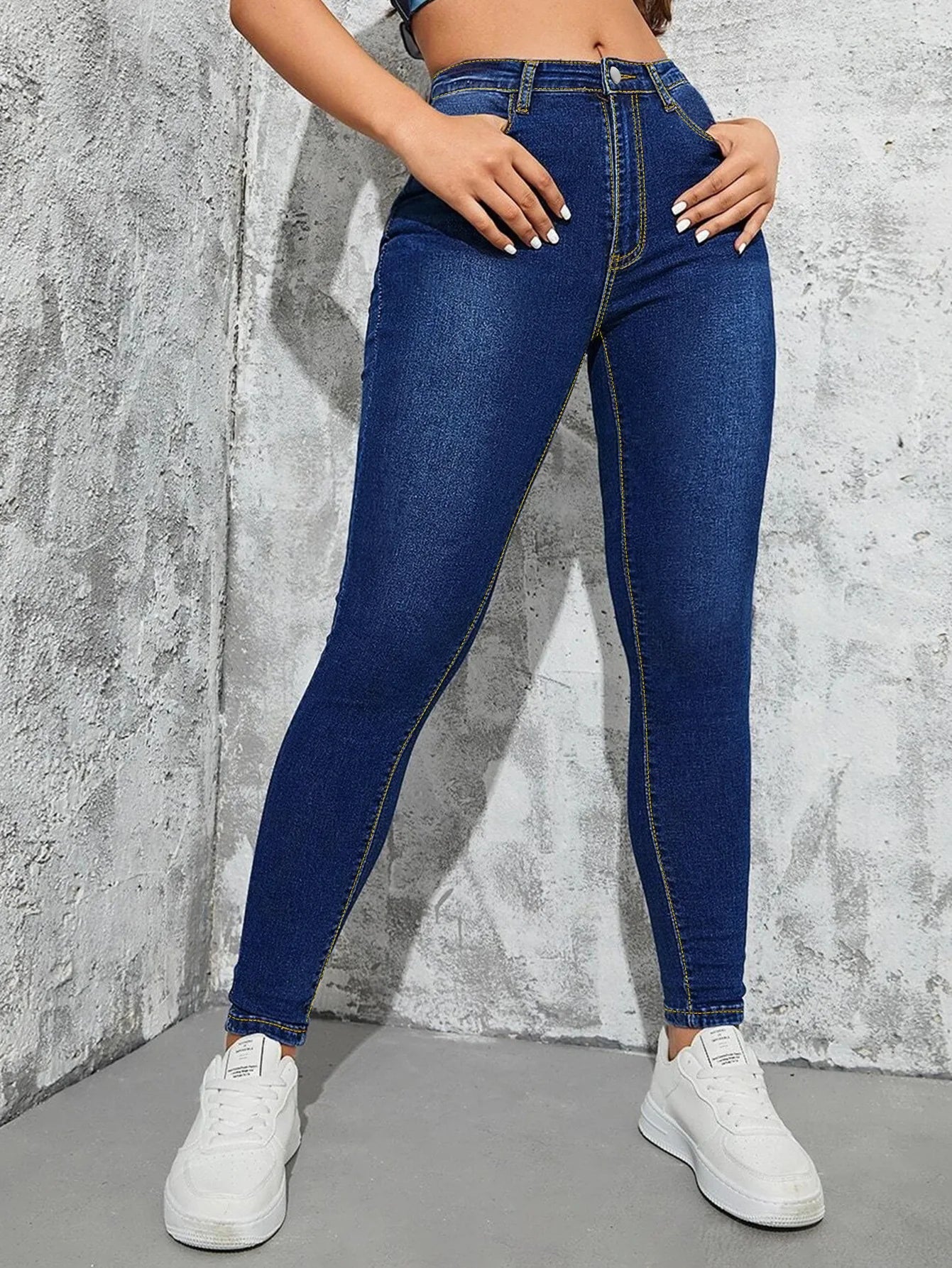 2023 Fall New High Waist Slim Fit Jeans For Women Fashion Stretch