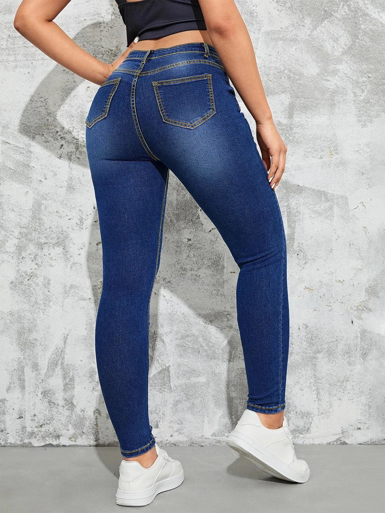 2023 Fall New High Waist Slim Fit Jeans For Women Fashion Stretch