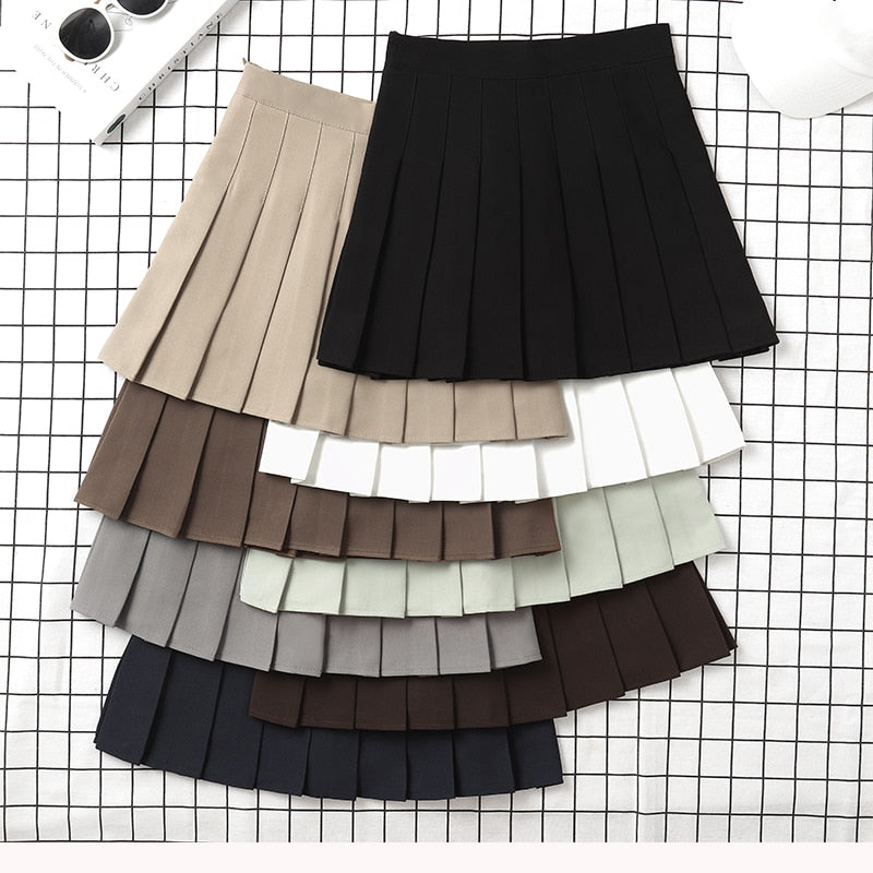 Brown Skirt Ladies 2022 Summer Clothes Women's High Waist Harajuku