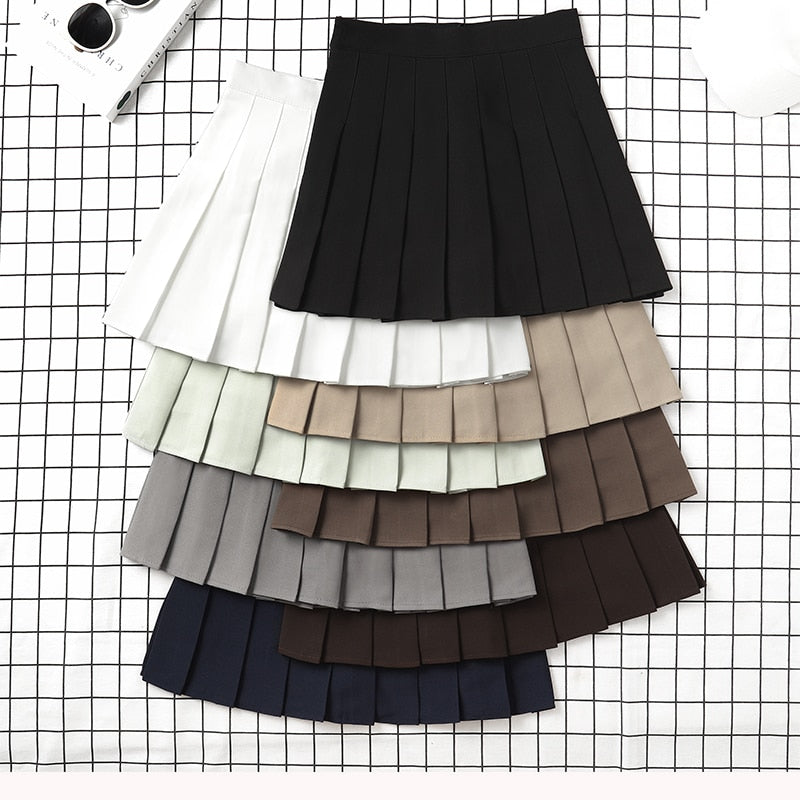 Brown Skirt Ladies 2022 Summer Clothes Women's High Waist Harajuku