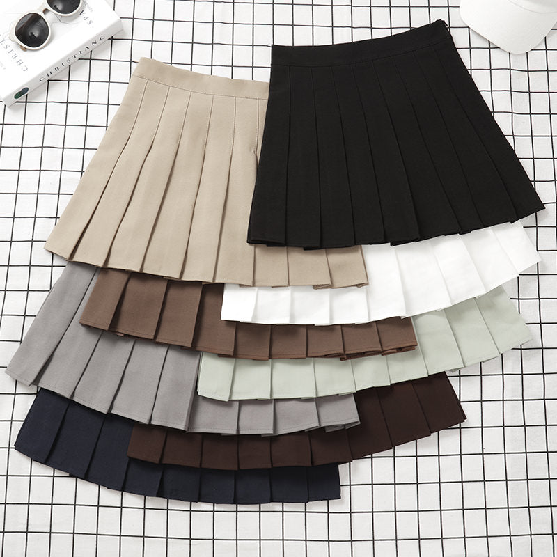 Brown Skirt Ladies 2022 Summer Clothes Women's High Waist Harajuku