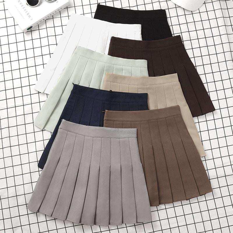 Brown Skirt Ladies 2022 Summer Clothes Women's High Waist Harajuku