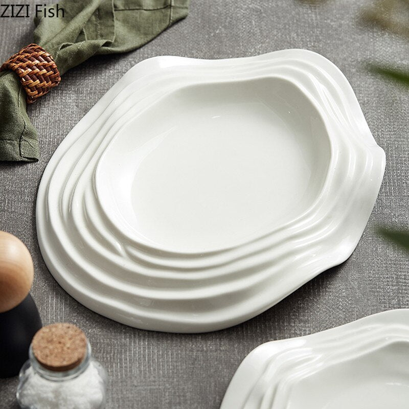 Creative Folding Plate Restaurant Gourmet Decoration Serving Tray