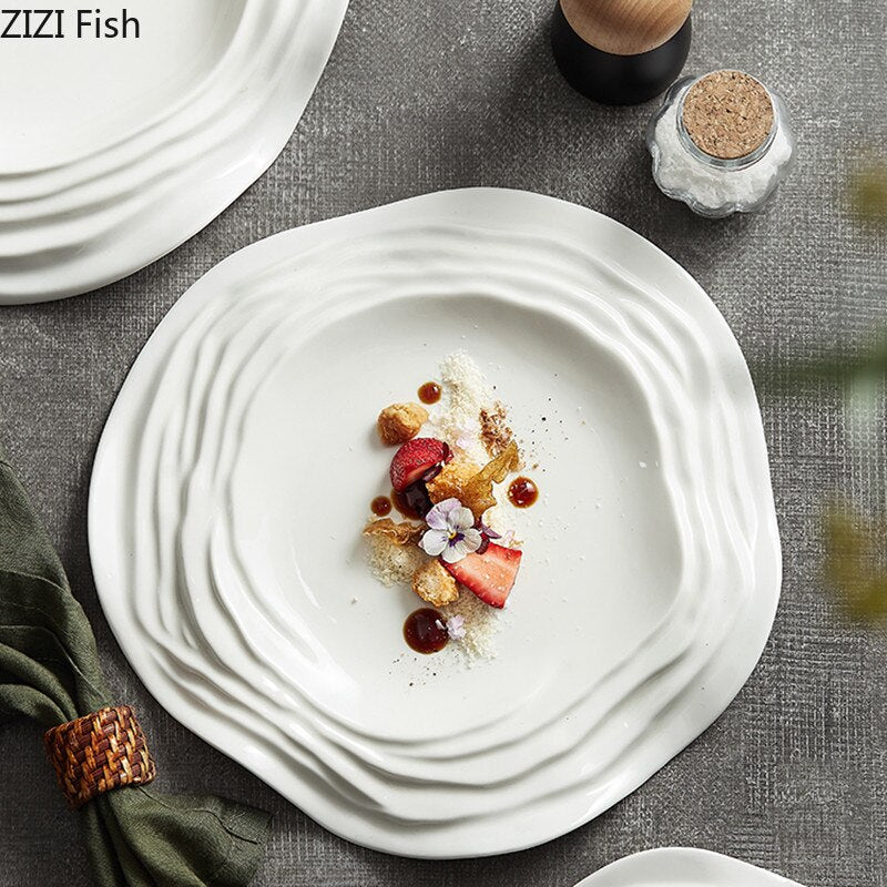 Creative Folding Plate Restaurant Gourmet Decoration Serving Tray