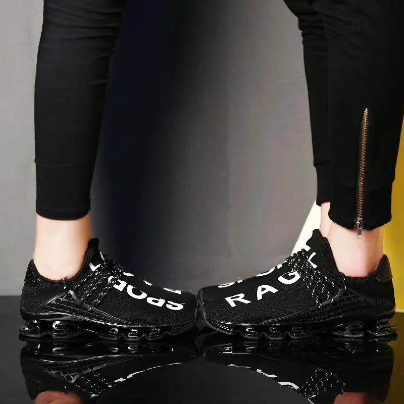 Large Size Summer Damping Women's Running Shoes Men Sport Sneakers