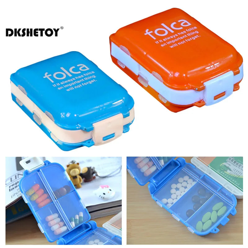 Pocket Pill case Folding Multi-layer Medicine Pills Storage cases