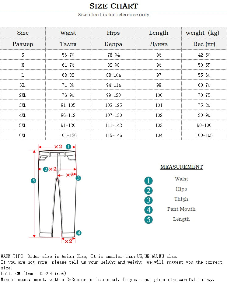 S-6XL High Stretch Skinny Jeans Sexy Clothes Women Mom Denim Pants