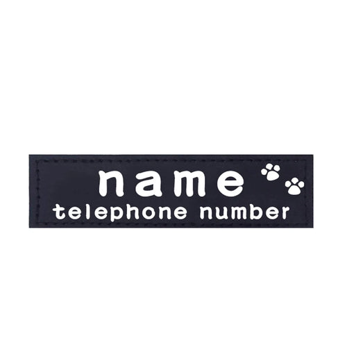 2 PCS PU Personalized Dog ID TagS Dog K9 Harness Collar Label Sticker