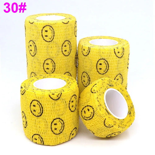 COYOCO Printed Self Elastic Adhesive Athletic Tape Wraps 2.5cm Sports