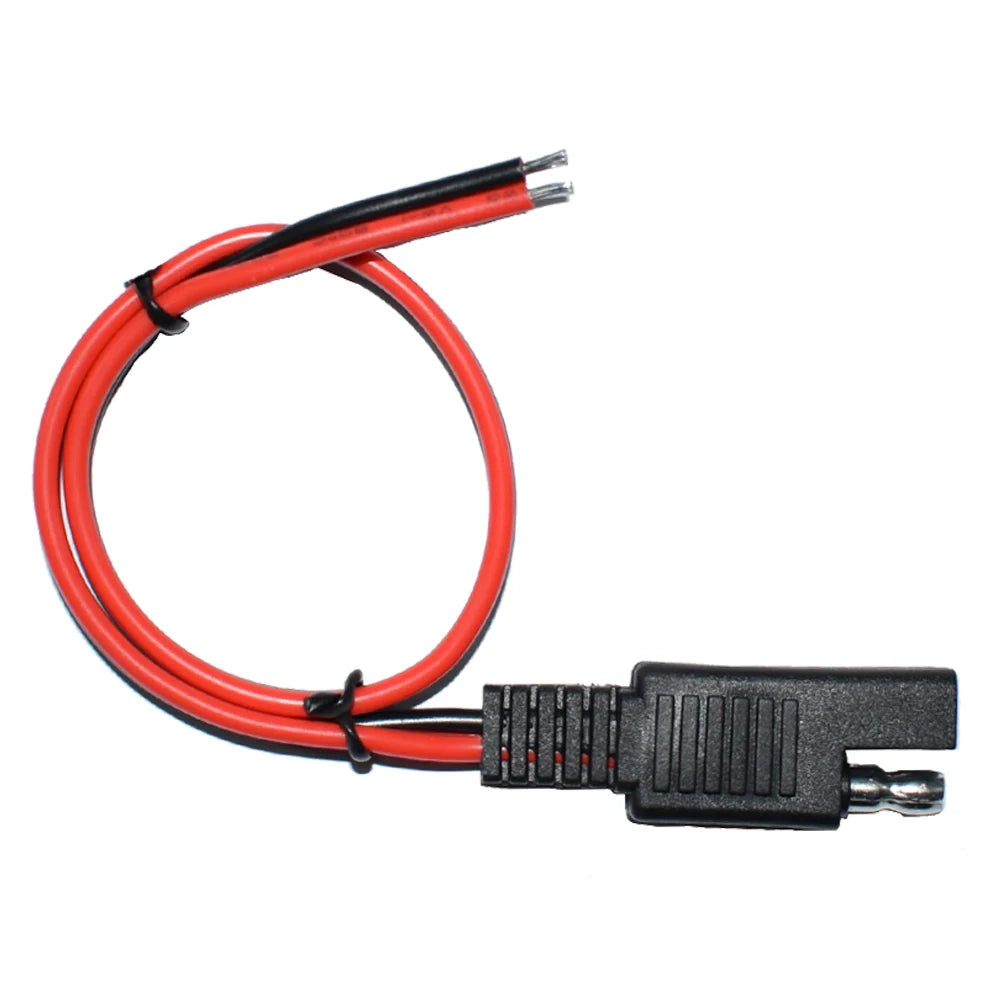 5 PCS SAE Power Automotive Extension Cable 18AWG 30CM 2 Pin with SAE