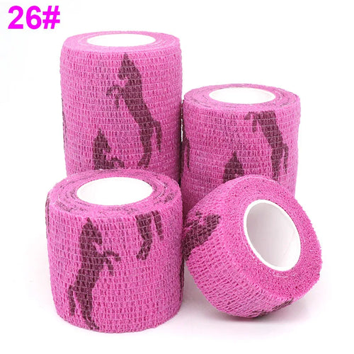 COYOCO Printed Self Elastic Adhesive Athletic Tape Wraps 2.5cm Sports
