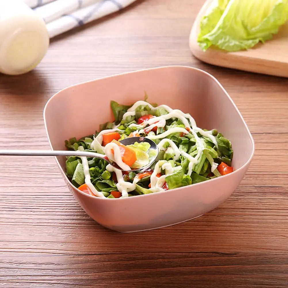 Plastic Square Bowl Unbreakable Multifunctional Plastic Eco-friendly