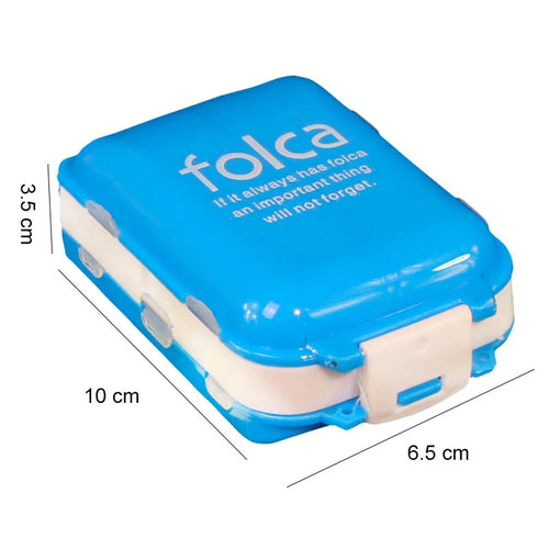 Folding Pill Case Medicine Drug Pills organizer storage Boxs Portable