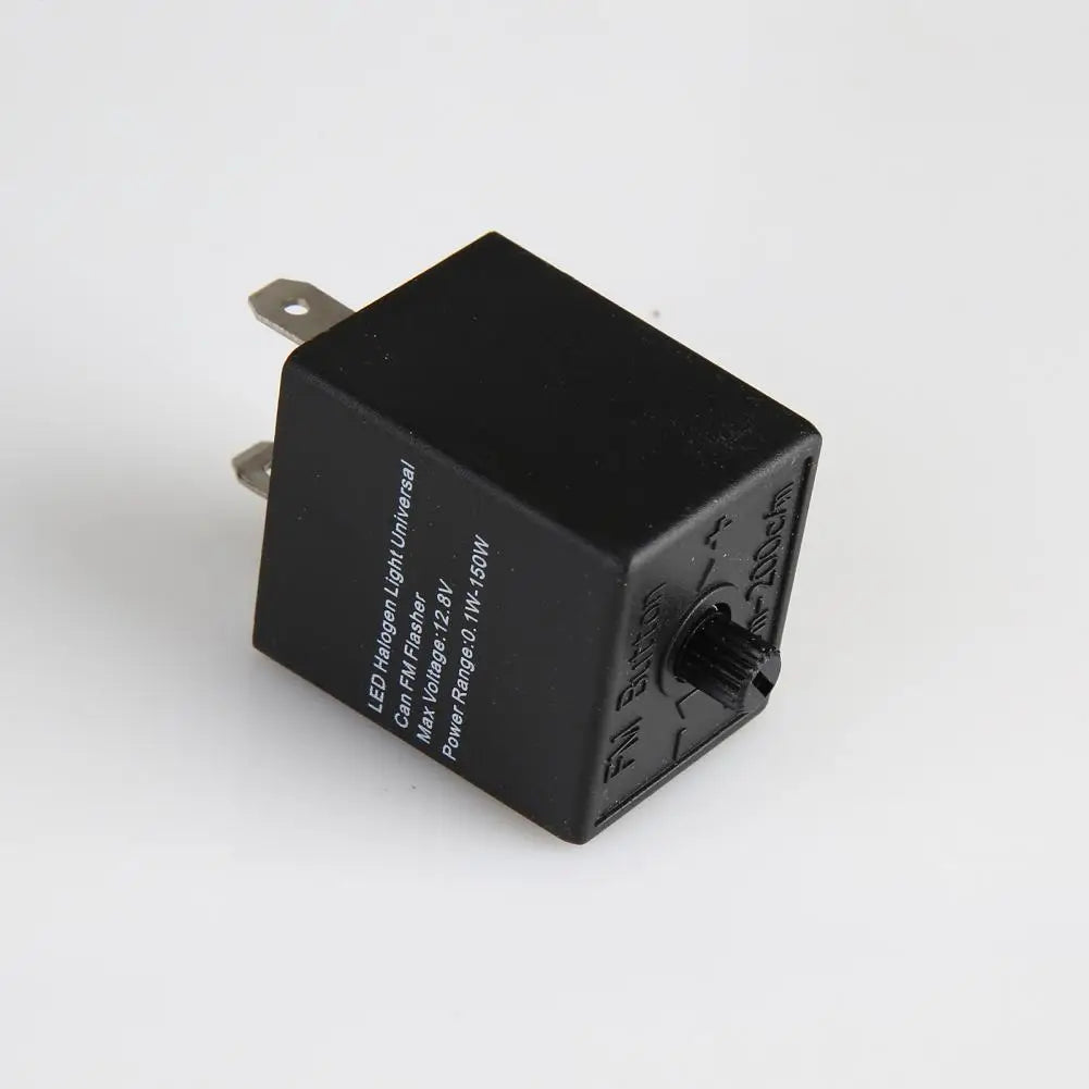 12V 24V 3-PIN Adjustable LED Flasher Relay Turn Signal Light Blinker