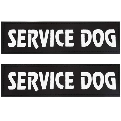 2 PCS PU Personalized Dog ID TagS Dog K9 Harness Collar Label Sticker
