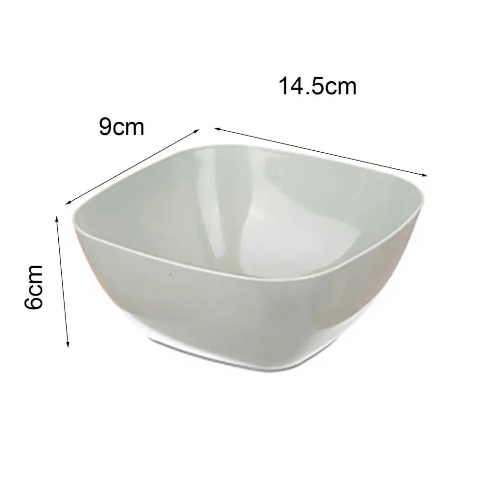 Plastic Square Bowl Unbreakable Multifunctional Plastic Eco-friendly
