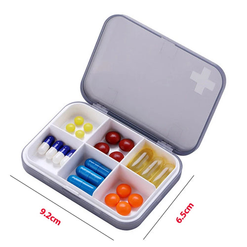 Folding Pill Case Medicine Drug Pills organizer storage Boxs Portable