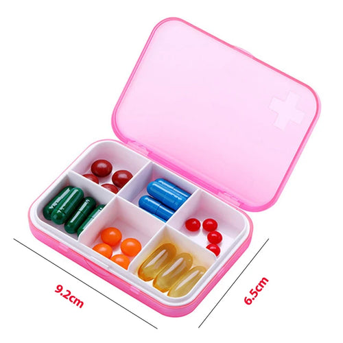 Folding Pill Case Medicine Drug Pills organizer storage Boxs Portable