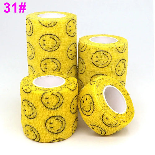 COYOCO Printed Self Elastic Adhesive Athletic Tape Wraps 2.5cm Sports