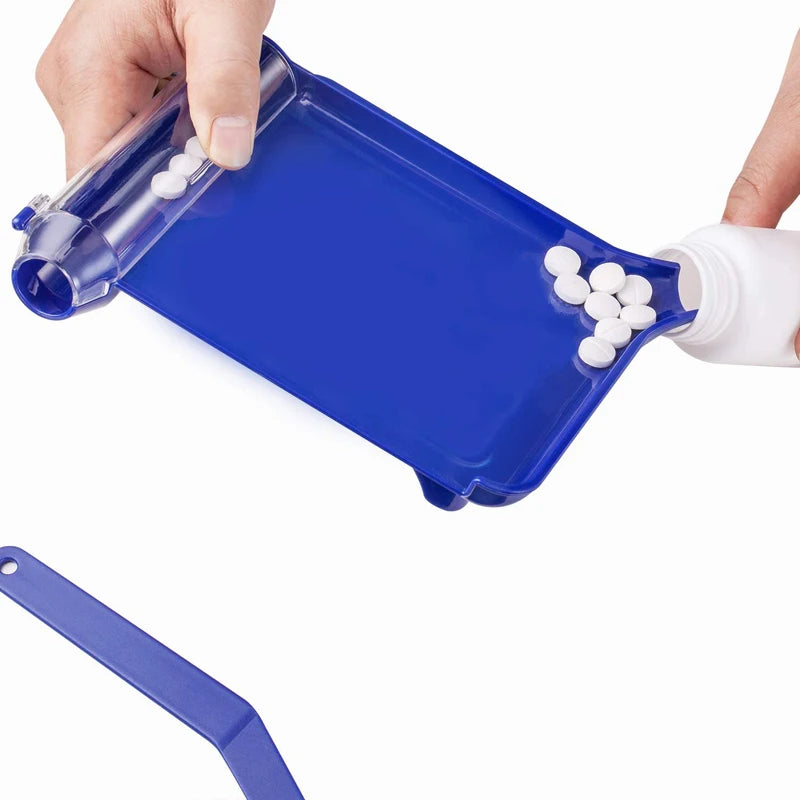 Pill Counting Tray Tablet Counter Dispenser Pills Plate Splitter with