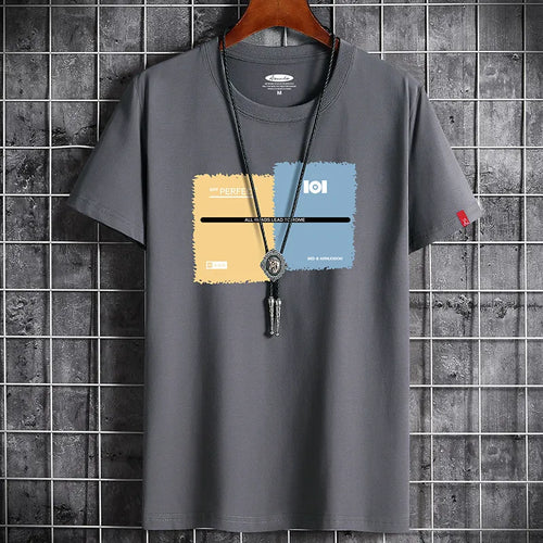 2023 Fashion Summer for Men Clothing Anime T Shirt White Oversized