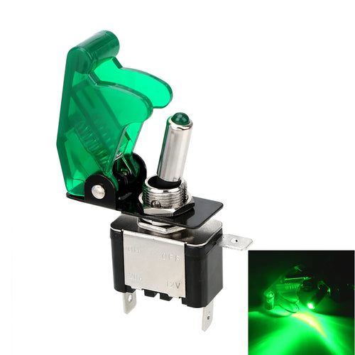 12V SPST Toggle Rocker Switch LED Light for Ignitions Boost Marine