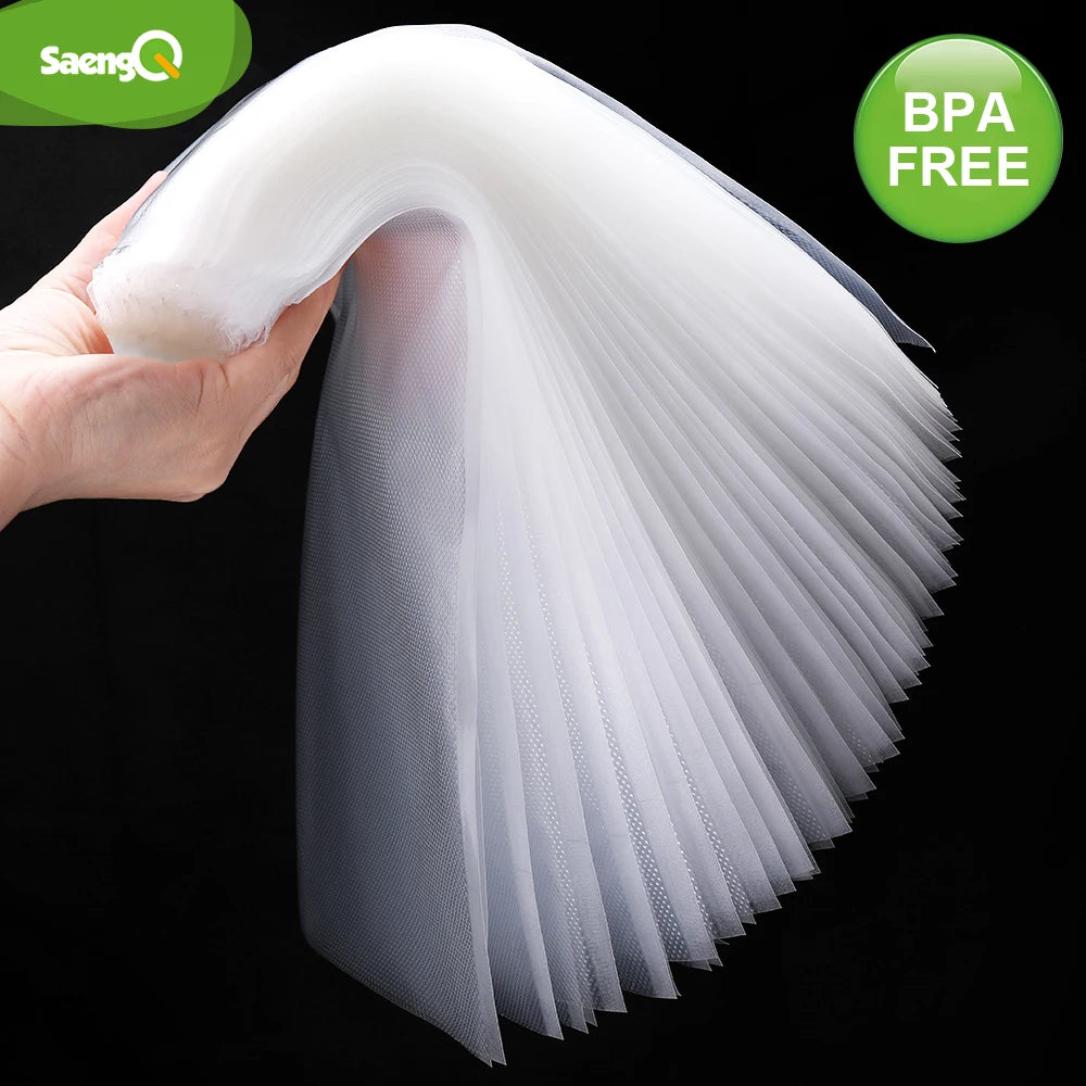 saengQ Kitchen Vacuum Bags for Food Vacuum Sealer Packing Machine Food