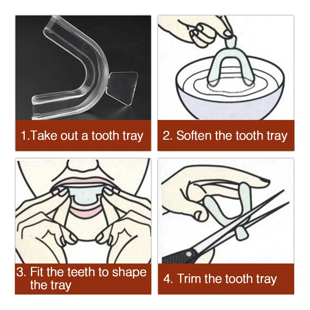 2-8PCS Anti Snoring Bruxism Sleeping Mouth Guard Tray Stop Teeth