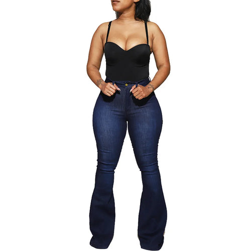 2025 New High Waist Flare Jeans For Women Casual Skinny Lifting Hips