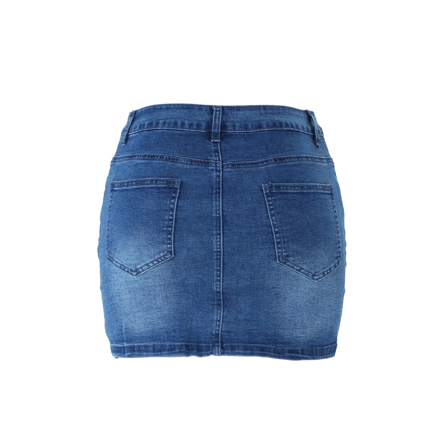 2022 New Summer Denim Short Skirt For Women Fashion Casual Button Sexy