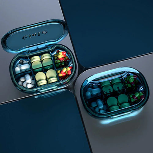 Folding Pill Case Medicine Drug Pills organizer storage Boxs Portable