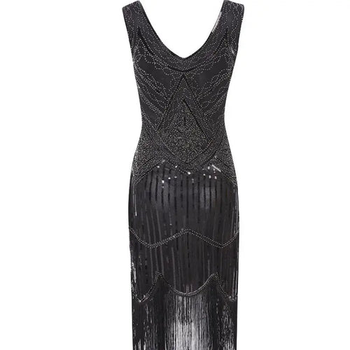 Women Party Dress 1920 s Great Gatsby Flapper Vestidos Sequin Bead