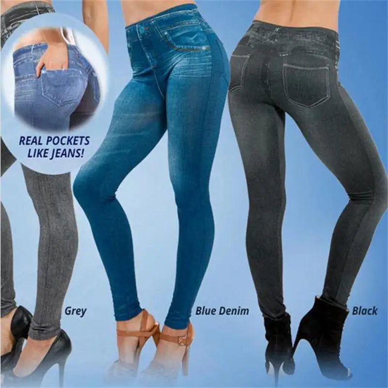 Gtpdpllt S-XXL Sexy Leggings Women Lined Spring Autumn Print Jeans