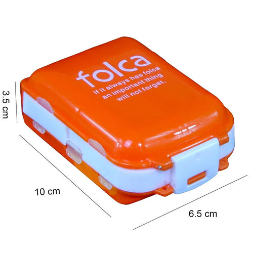 Folding Pill Case Medicine Drug Pills organizer storage Boxs Portable