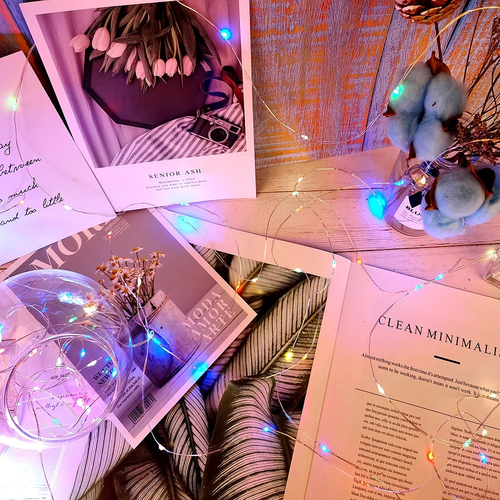 Led String Light Birthday Fairy Light USB/Battery Box Remote Garland