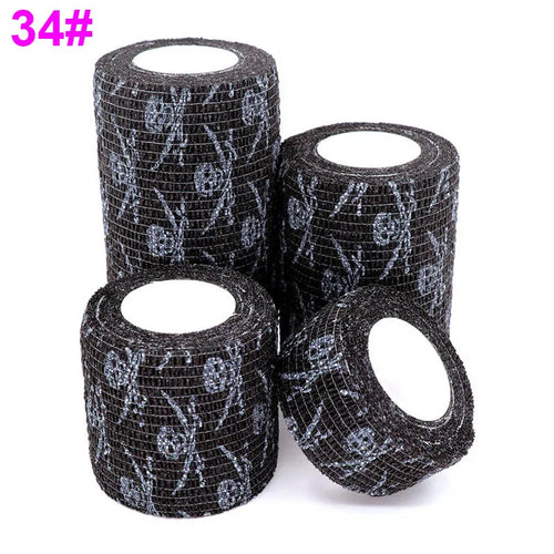 COYOCO Printed Self Elastic Adhesive Athletic Tape Wraps 2.5cm Sports