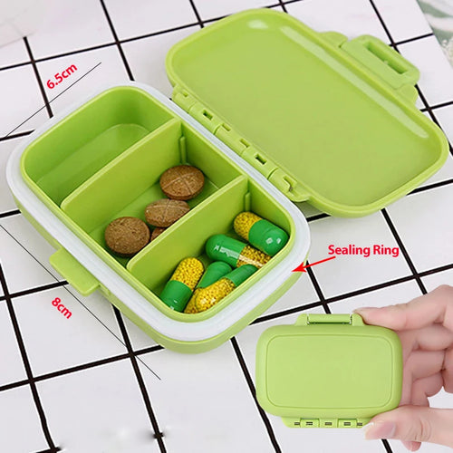 Folding Pill Case Medicine Drug Pills organizer storage Boxs Portable