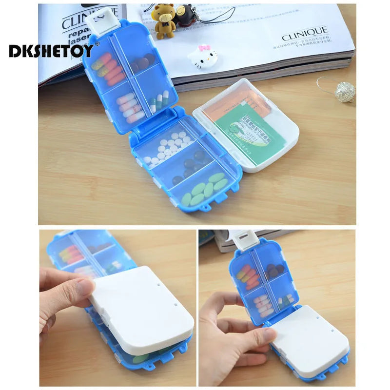 Pocket Pill case Folding Multi-layer Medicine Pills Storage cases