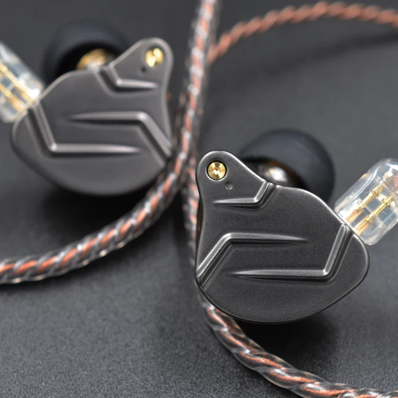 KZ ZSN PRO 1BA 1DD Hybrid Drive In Ear Earphones HIFI Metal Bass