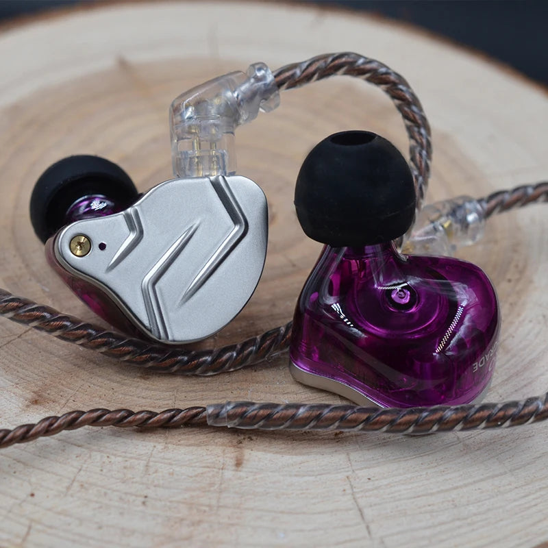 KZ ZSN PRO 1BA 1DD Hybrid Drive In Ear Earphones HIFI Metal Bass