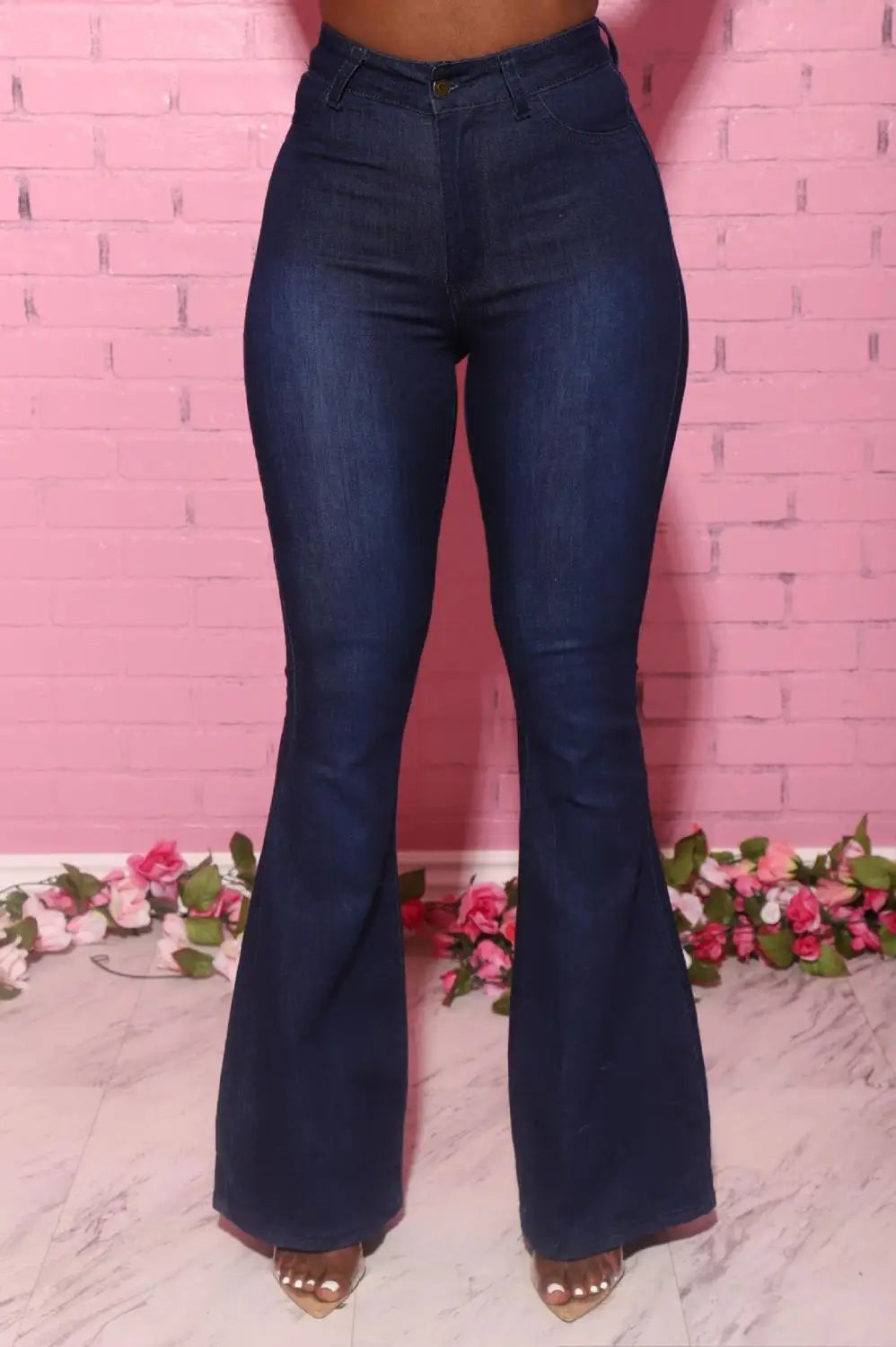 2025 New High Waist Flare Jeans For Women Casual Skinny Lifting Hips