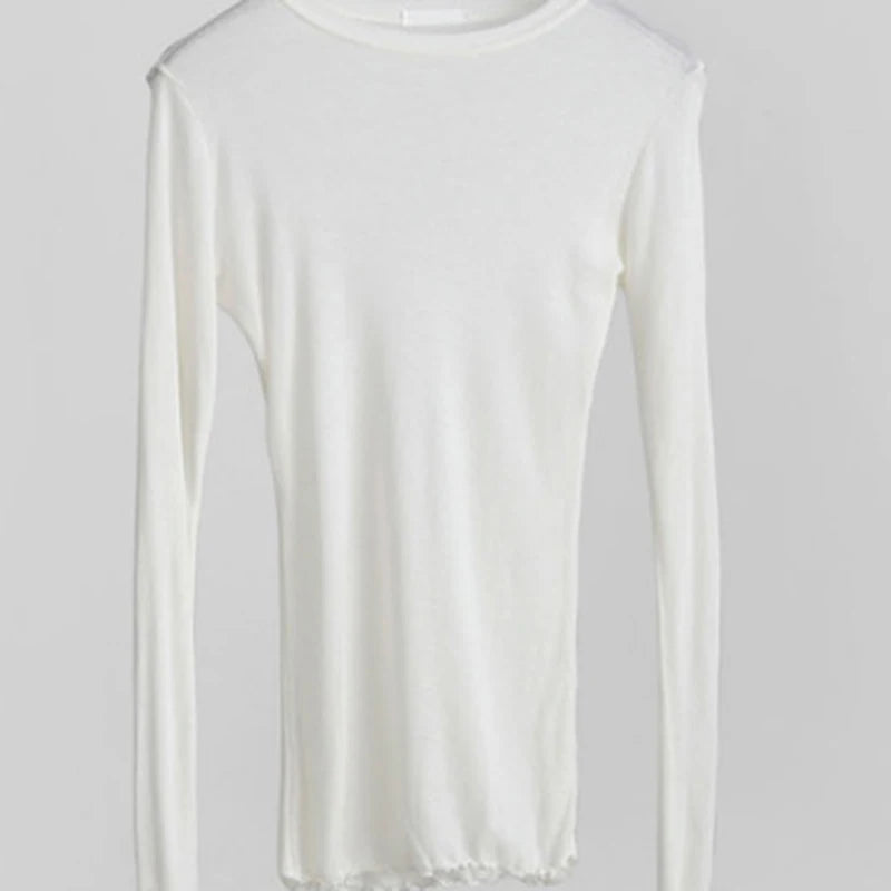 High Quality Plain T Shirt Women Cotton Elastic Basic T-shirts Female